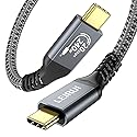 240W USB C to USB C Cable, PD 3.1 Fast Charging USB Type C Cable, USB 3.2 Gen2x2 20Gbps Data 4K Video Display Cable for Thunderbolt 3/4 Samsung