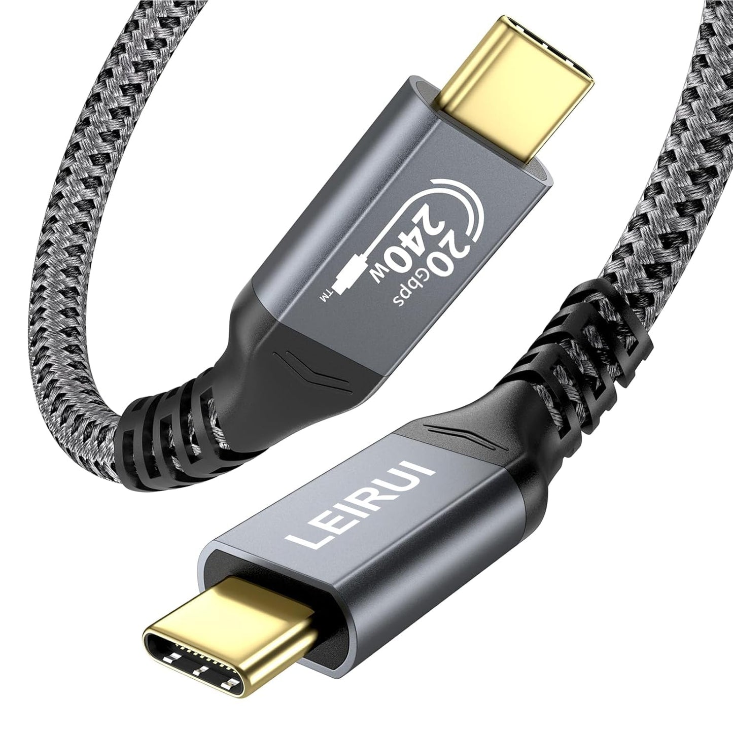 240W USB C to USB C Cable, PD 3.1 Fast Charging USB Type C Cable, USB 3.2 Gen2x2 20Gbps Data 4K Video Display Cable for Thunderbolt 3/4 Samsung