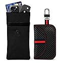 SIRUOO Go Dark Faraday Pouch for Key Fob and Phones, 2 Pack, Signal Blocking Faraday Bags, RFID Key Fob Protector for Anti-Tracking, Anti-Hacking,with