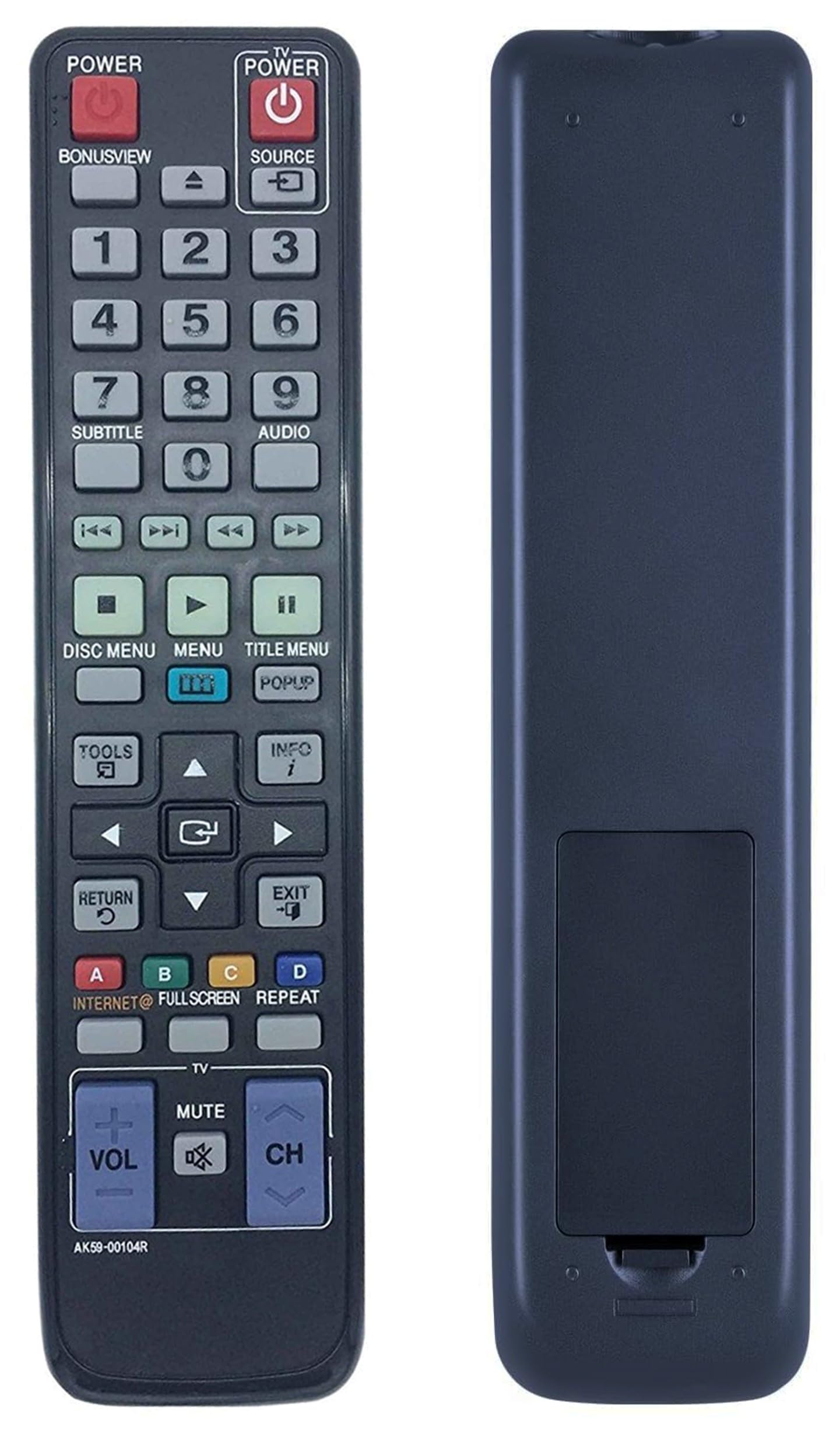 Universal Remote Control AK59-00104R for Samsung BD-C5300 BD-D5490 BD-C5500C BD-D5700 BD-C6500 BD-C5900 BD-C6900 BD-C6800/XAA BD-C6600/XAA BD-D5250C