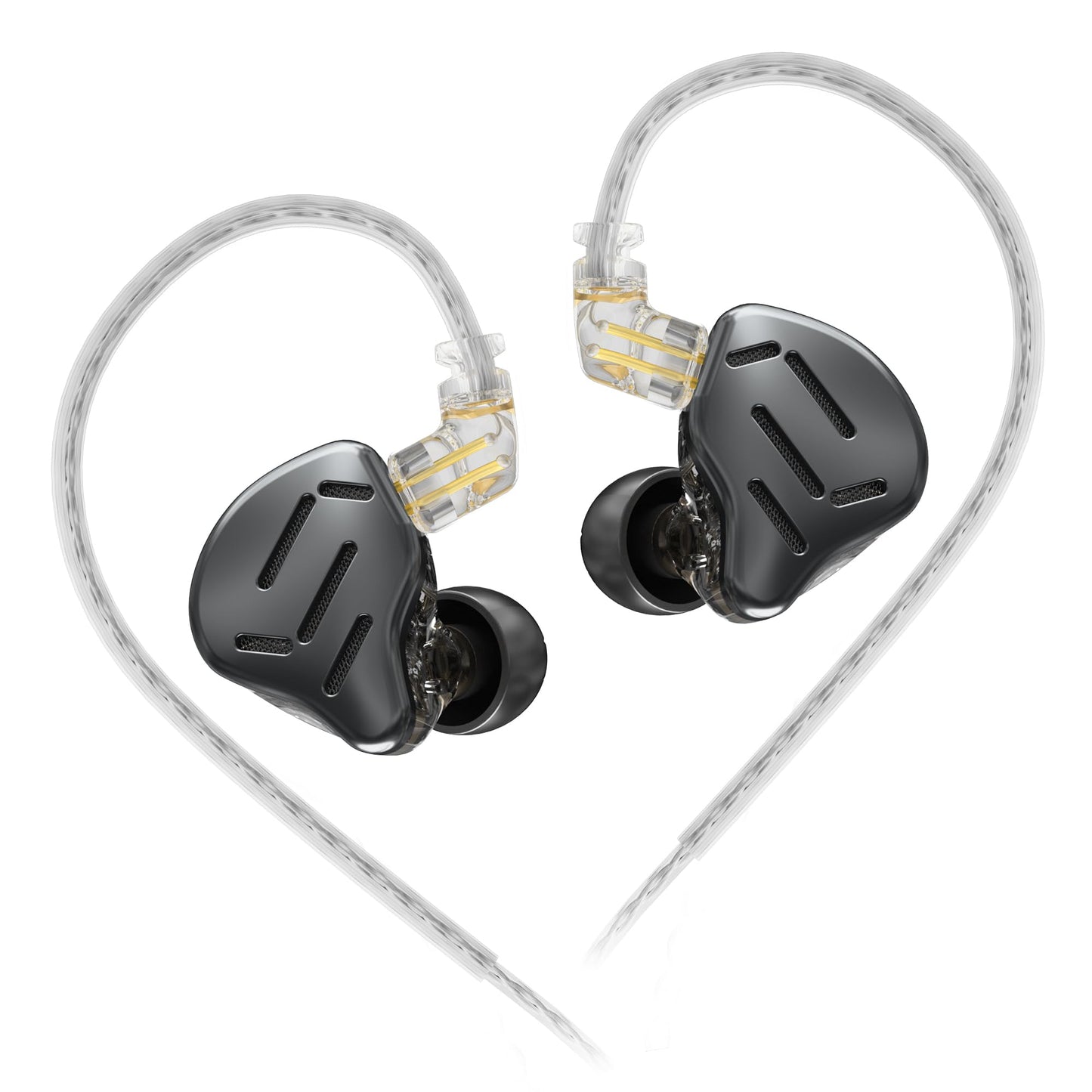 KZ Zax in Ear Headphones 7BA+1DD Hybrid 16 Drivers HiFi Noise Cancelling in Ear Monitor, Zin Alloy Shell Metal Wired Earphone with 3.5mm Jack…