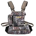 CarriTurf Waterproof Binoculars Harness with Rangefinder Pouch - Silent Material, Magnetic Closure, Hand Warmer Pockets for Hunting, Hiking & Giftable