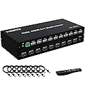 4K HDMI KVM Switcher 8 in 1 Out, 4K Multi-Viewer with IR Remote and Button Switch, HDMI Splitter with 16 Modes Displays 1 Full Screen+15 Kinds Split