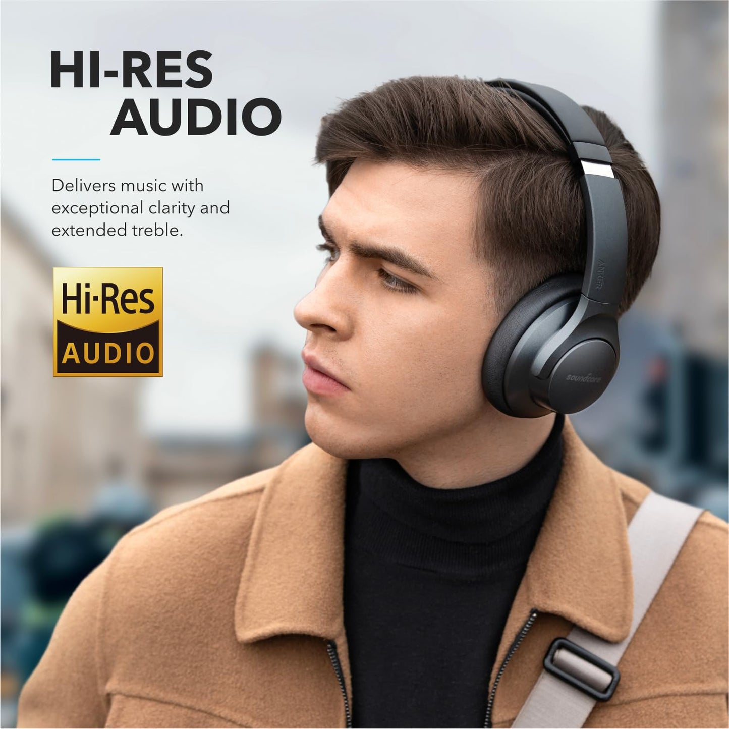 Soundcore Anker Life Q20 Hybrid Active Noise Cancelling Headphones, Wireless Over Ear Bluetooth Headphones, 70H Playtime, Hi-Res Audio, Deep Bass…