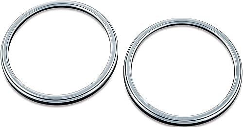 Kuryakyn 7377 Chrome Front Fairing Speaker Grills for 2014-19 Harley-Davidson Motorcycles: Corona, Pack of 2