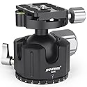 Low Profile Tripod Ball Head-INNOREL Panoramic CNC Metal Camera Tripod Ballhead with 1/4" Arca Swiss Quick Release Plate Aluminum Alloy head