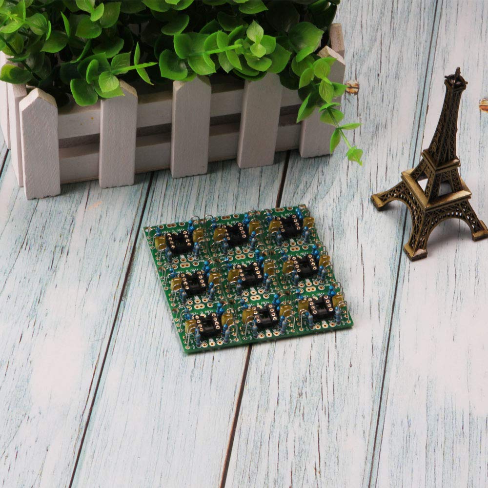 Ximimark 2Pcs Dual OP Amp Preamp DC Amplification Board PCB for NE5532 OPA2134 OPA2604 AD826