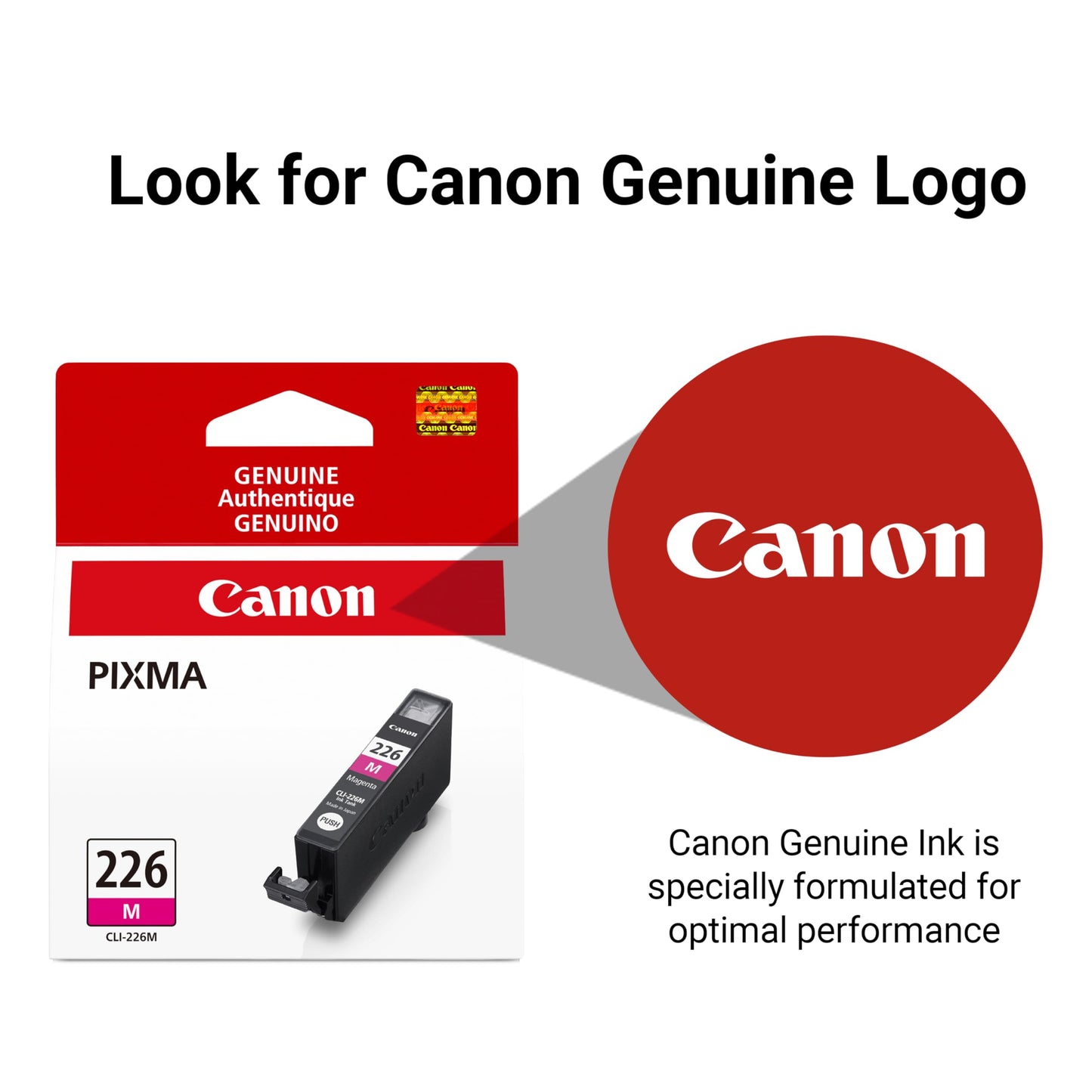 Canon CLI-226 Magenta Ink Tank Compatible to iP4820, MG5220, MG5120, MG8120, MG6120, MX882, iX6520, iP4920, MG5320, MG6220, MG8220, MX892