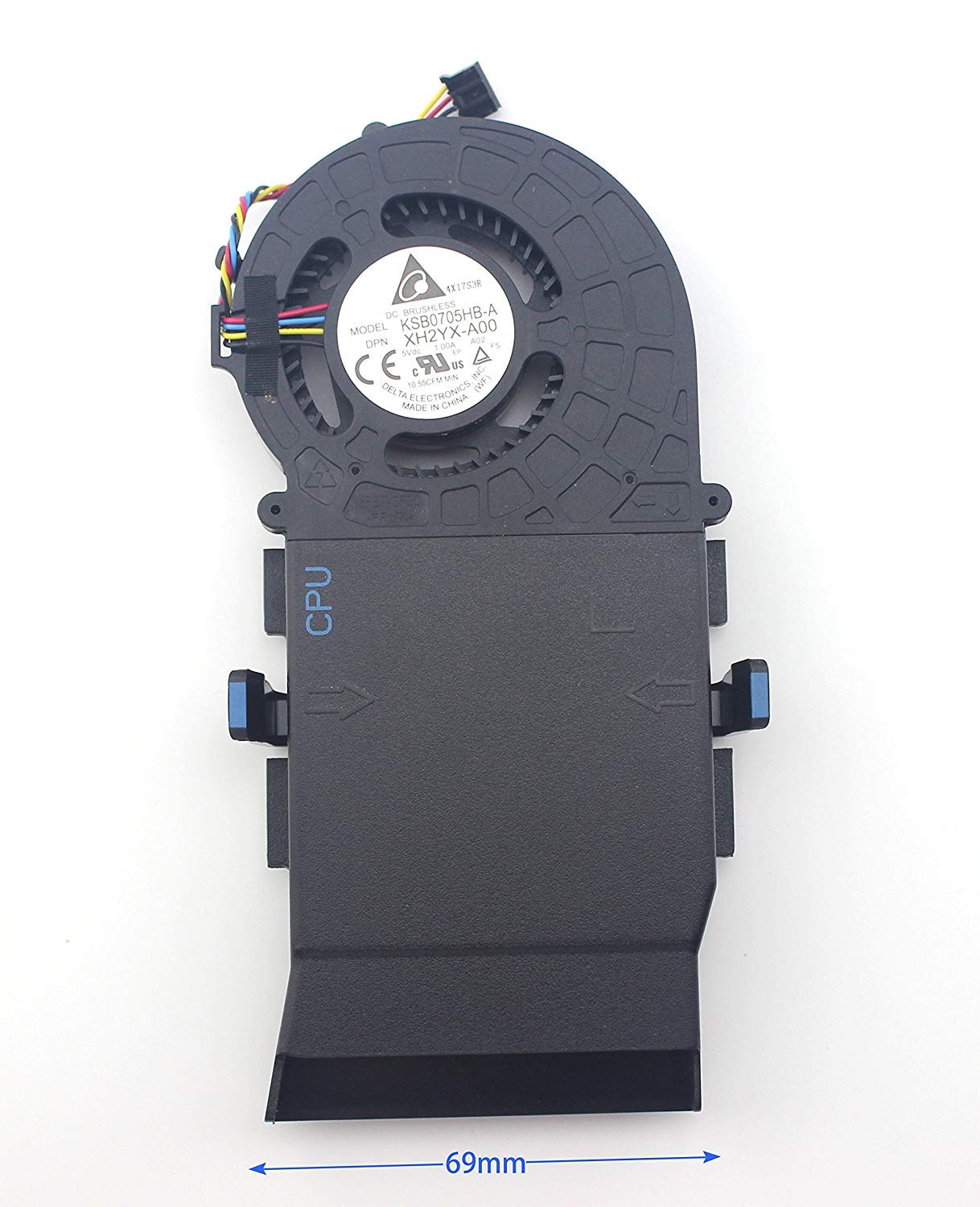 Original Genuine New for Dell Alienware Alpha R2 KSB0705HB-A-XH2YX-A00 0XH2YX CPU Cooling Fan
