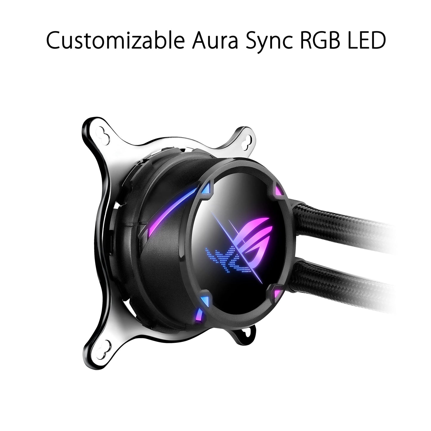 ASUS ROG Strix LC II 240 All-in-one AIO Liquid CPU Cooler 240mm Radiator, Intel LGA1700, 115x/2066 and AMD AM4/TR4 Support,2x120mm 4-pin PWM Fans