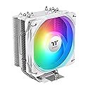 Thermaltake UX500 ARGB White CPU Cooler; 5xØ6mm Copper Heatpipes; 120mm PWM Fan; 700~1800 RPM; Intel/AMD Compatible; Single Tower; 260W TDP; White
