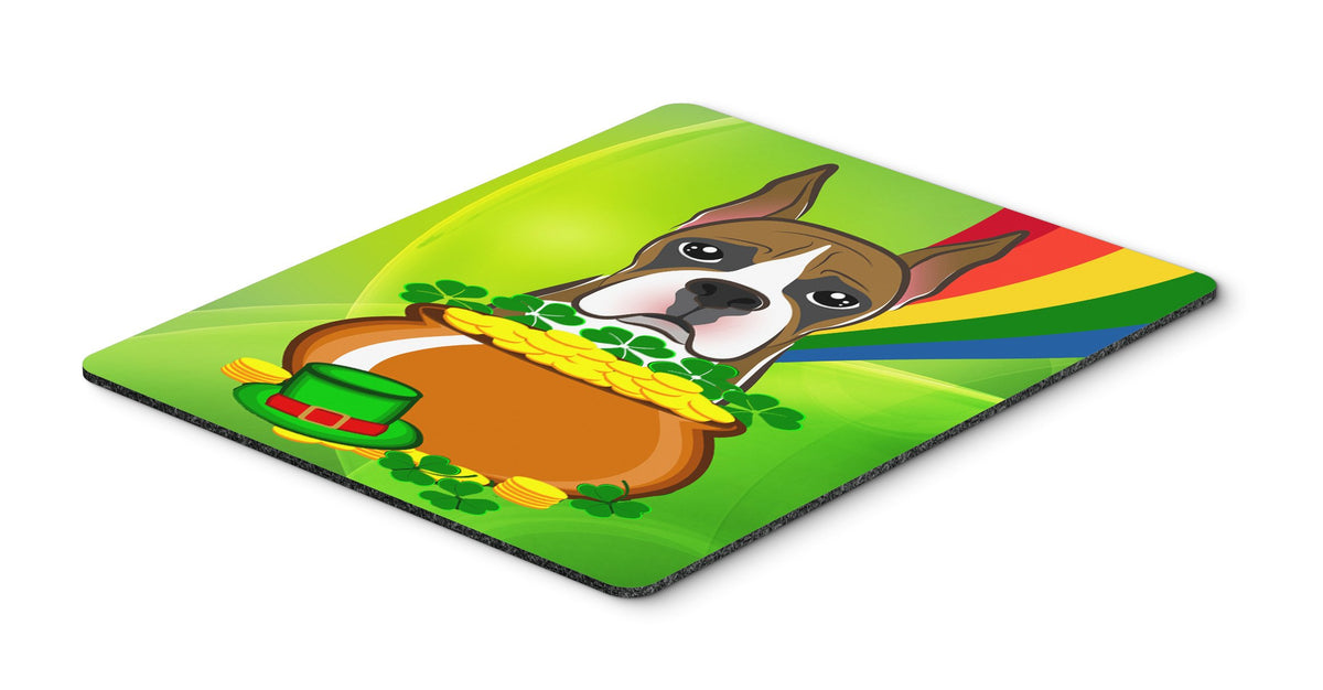 Caroline's Treasures BB1967MP Boxer St. Patrick's Day Mouse Pad, Hot Pad or Trivet for Home Office Gaming Working Computers Laptop Mouse Mat,Washable