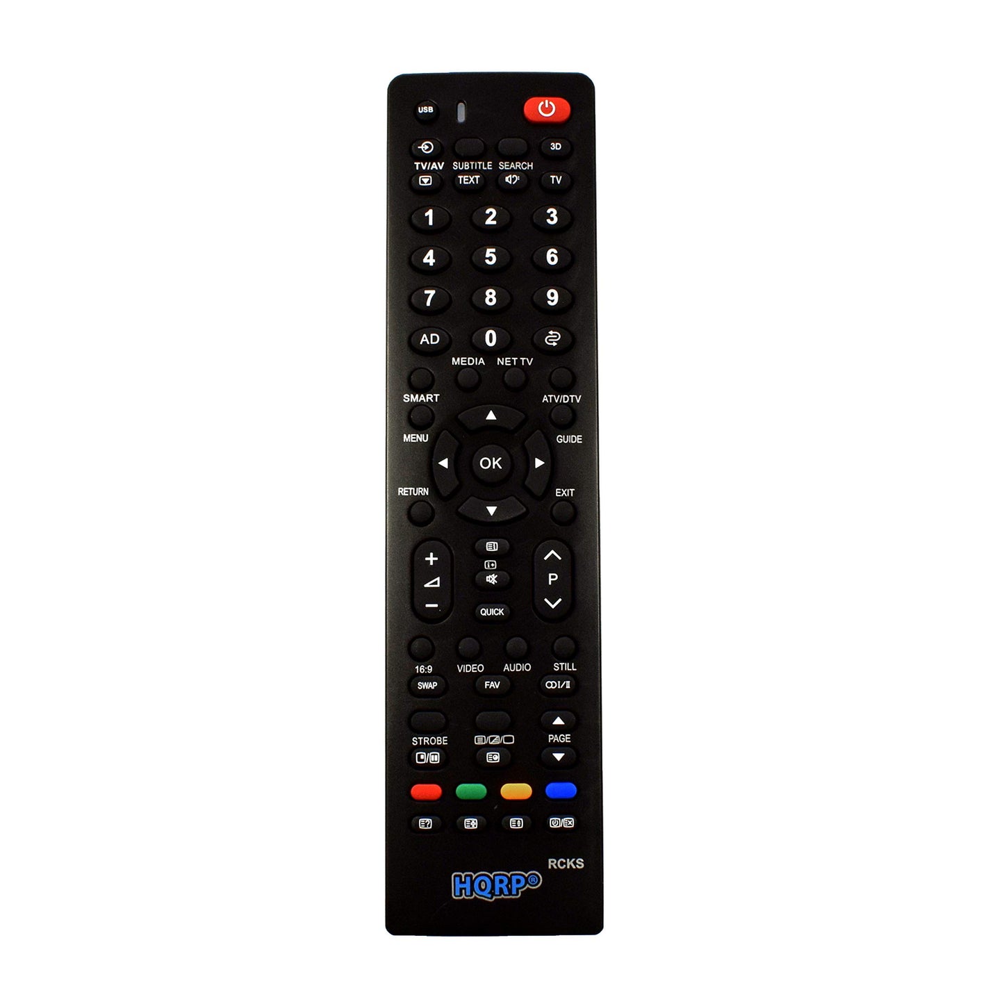 HQRP Remote Control Compatible with Toshiba 37AV502U 37AV50U 37AV52R 37AV52U 37CV510U LCD LED HD TV Smart 1080p 3D Ultra 4K