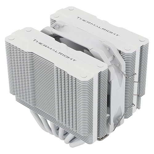 Thermalright Peerless Assassin 120 Mini White CPU Cooler, 6 Heat Pipes,120mm CPU Fan, 135mm High, 1500RPM±10%, Double Towers Cooler, for AM4 AM5/Intel