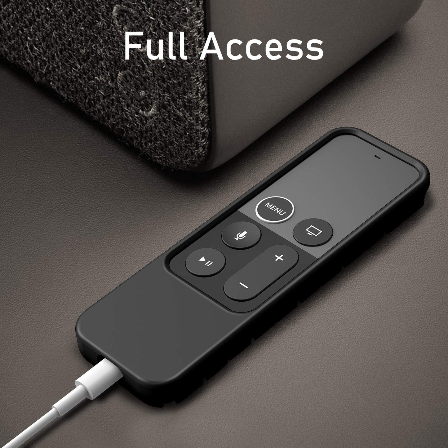 Fintie Protective Case for Apple TV 4K/ HD Siri Remote (1st Gen) - Honey Comb Lightweight Anti Slip Shockproof Silicone Cover for Apple TV 4K 5th 4th