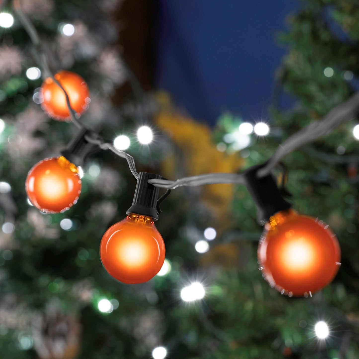 Novelty Lights G30 Globe Replacement Bulbs, Orange, 5 Watt, 25 Pack