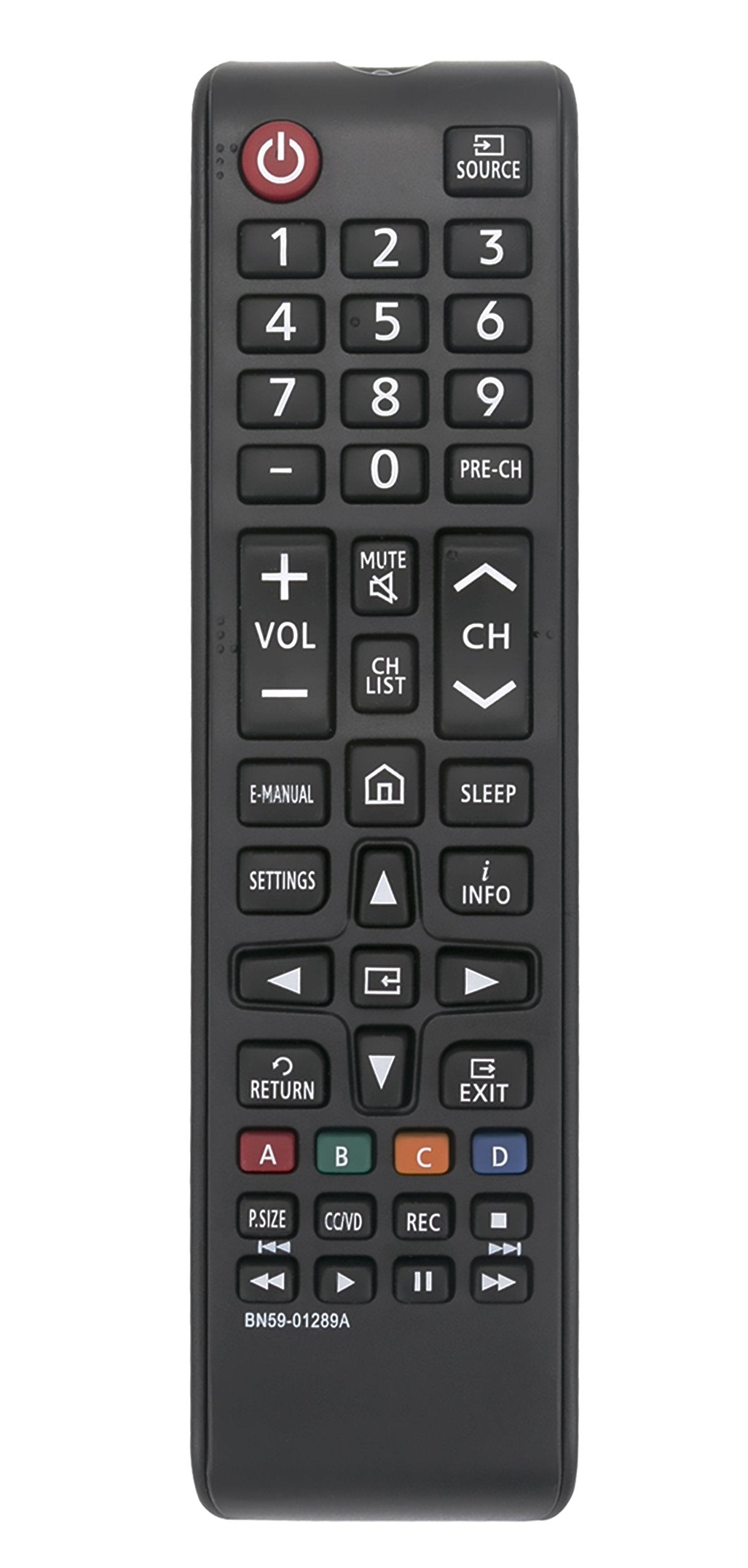 New BN59-01289A Replace Remote fit for Samsung 6 Series MU6290 Smart 4K UHD TV UN40MU6290 UN43MU6290 UN49MU6290 UN50MU6290 UN55MU6290 UN65MU6290