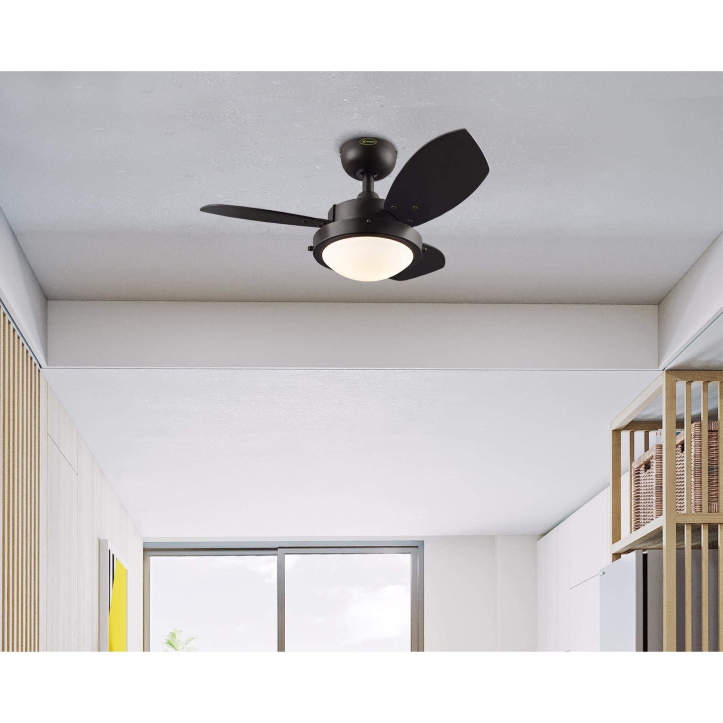 Westinghouse 7233000 Wengue Ceiling Fan with Light, 30-Inch, Espresso