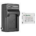 Kastar 1-Pack Battery and AC Wall Charger Compatible with Canon ELPH 170 IS, ELPH 180, ELPH 190 IS, ELPH 320 HS, ELPH 340 HS, ELPH 350 HS, ELPH 360