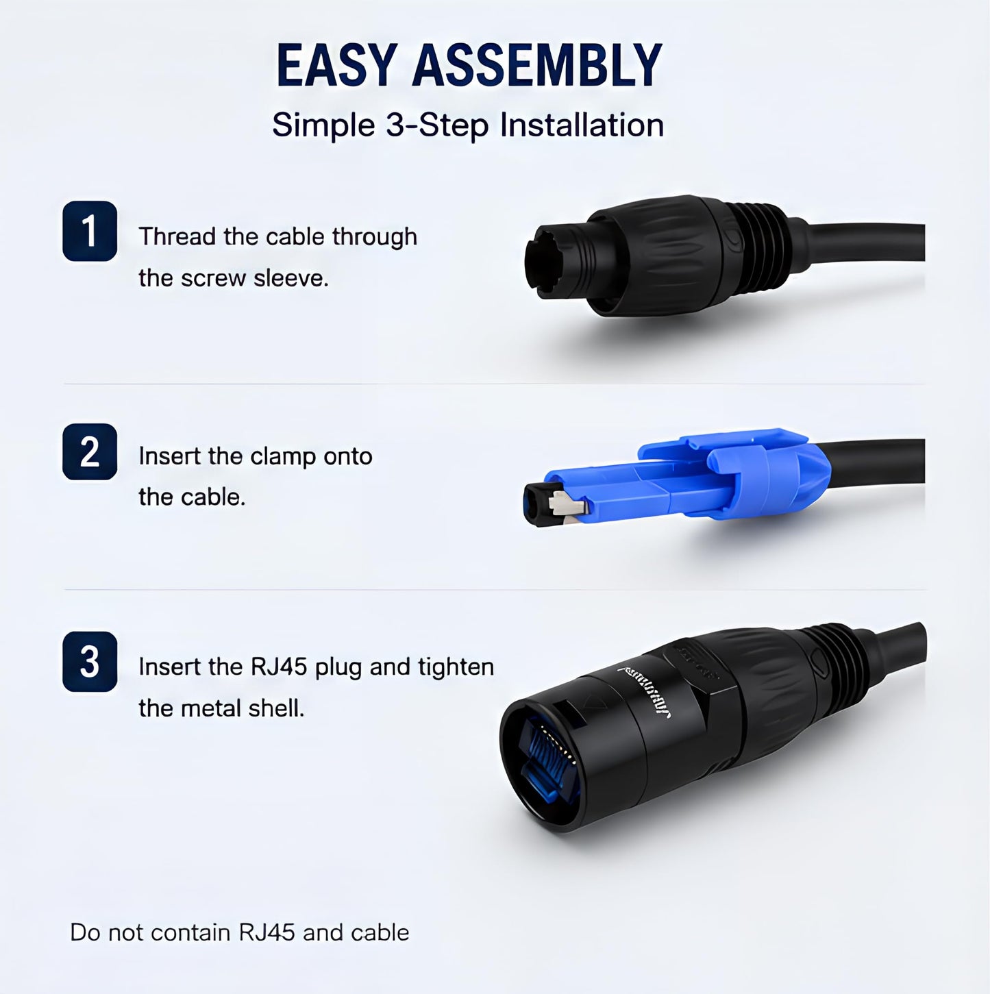 BESCOOS Toronce RJ45 Ethercon Cable Mount NE8MX Connector?10 Pack?