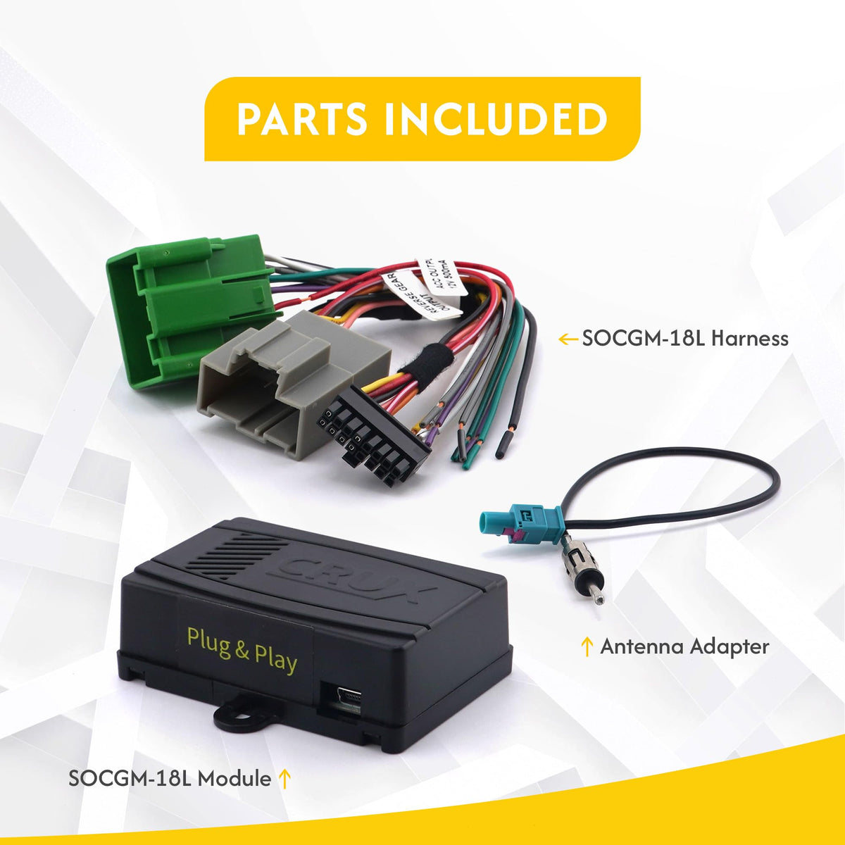 Crux SOCGM-18L GM Radio Replacement Interface