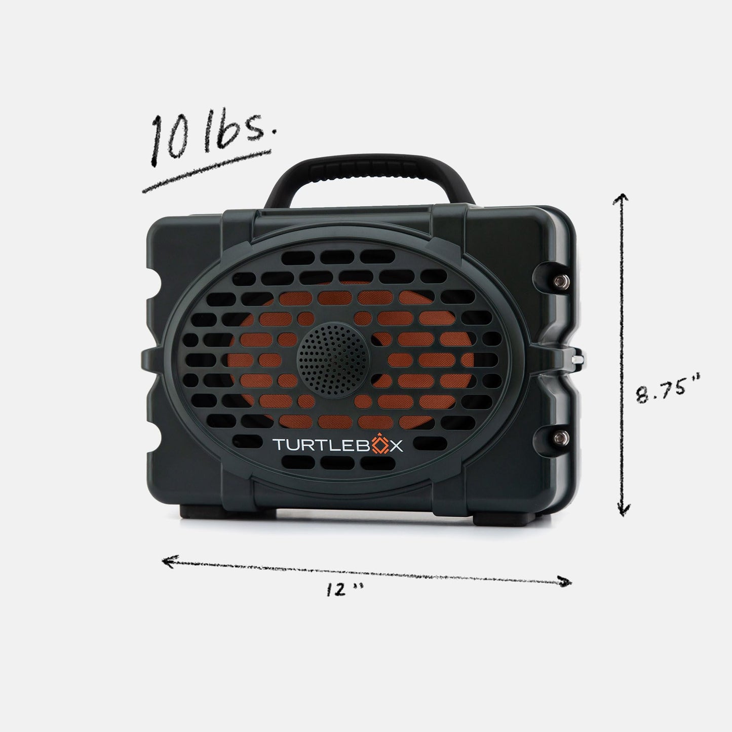 Turtlebox Original Gen 3: Portable Outdoor Bluetooth Speaker - Ultra-Loud (120dB), Waterproof (IP67), Rugged, Impact-Resistant, 3-Day Battery | Party