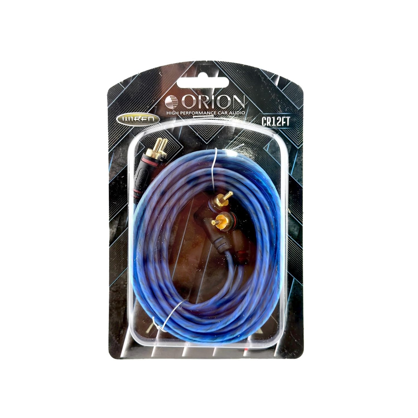 ORION Wired CR12FT (12-Ft Blue) 2 Channel RCA Male to RCA Male Stereo Car Audio Cable | RCA Cable for Amplifiers, Hi-Fi Systems, Speakers, Home