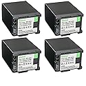 Kastar 4-Pack BP-828 Battery 7.4V 3300mAh Replacement for Canon BP-820 BP820, BP-828 BP828 Battery, Canon CG-800 CG800 Charger, Canon VIXIA HF G50 UHD