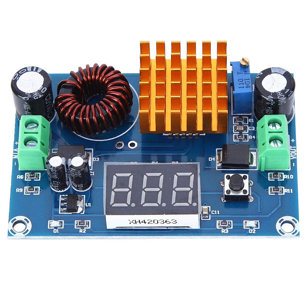 Haosie DC Boost Converter, XH-M411 DC 3-35V to 5-45V Output Voltage, Adjustable Step Up Voltage Regulator Module for Solar Panels