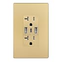 TOPGREENER 4.2A 3-Port Type C USB Outlet, 20 Amp Receptacle Plug, Charging Power Outlet with Dual Type A&C Ports, Screwless Wall Plate Included, UL