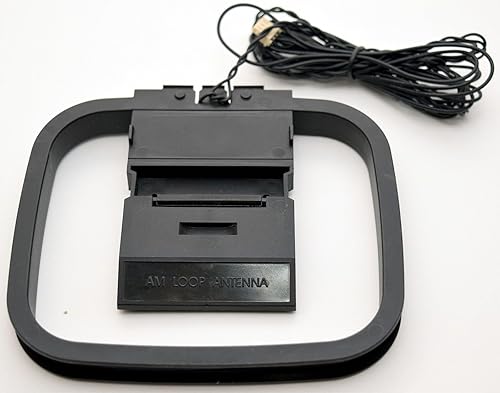 HiFi AM/FM Loop 3-Pin Mini Connector Antenna for Home Audio Receivers