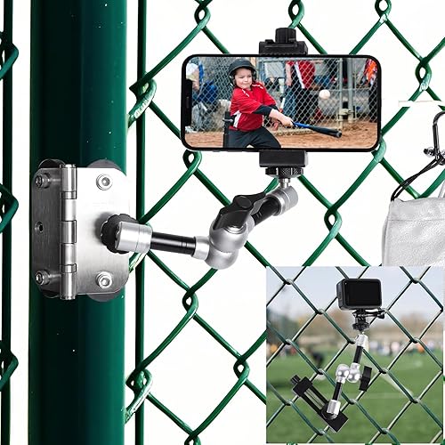 FPN Magnetic Phone Fence Post Mount + Fence Clip Kit for Gamechanger for Mevo Start, GoPro, iPhone, DJI Osmo Pocket 3 and Action Cameras,