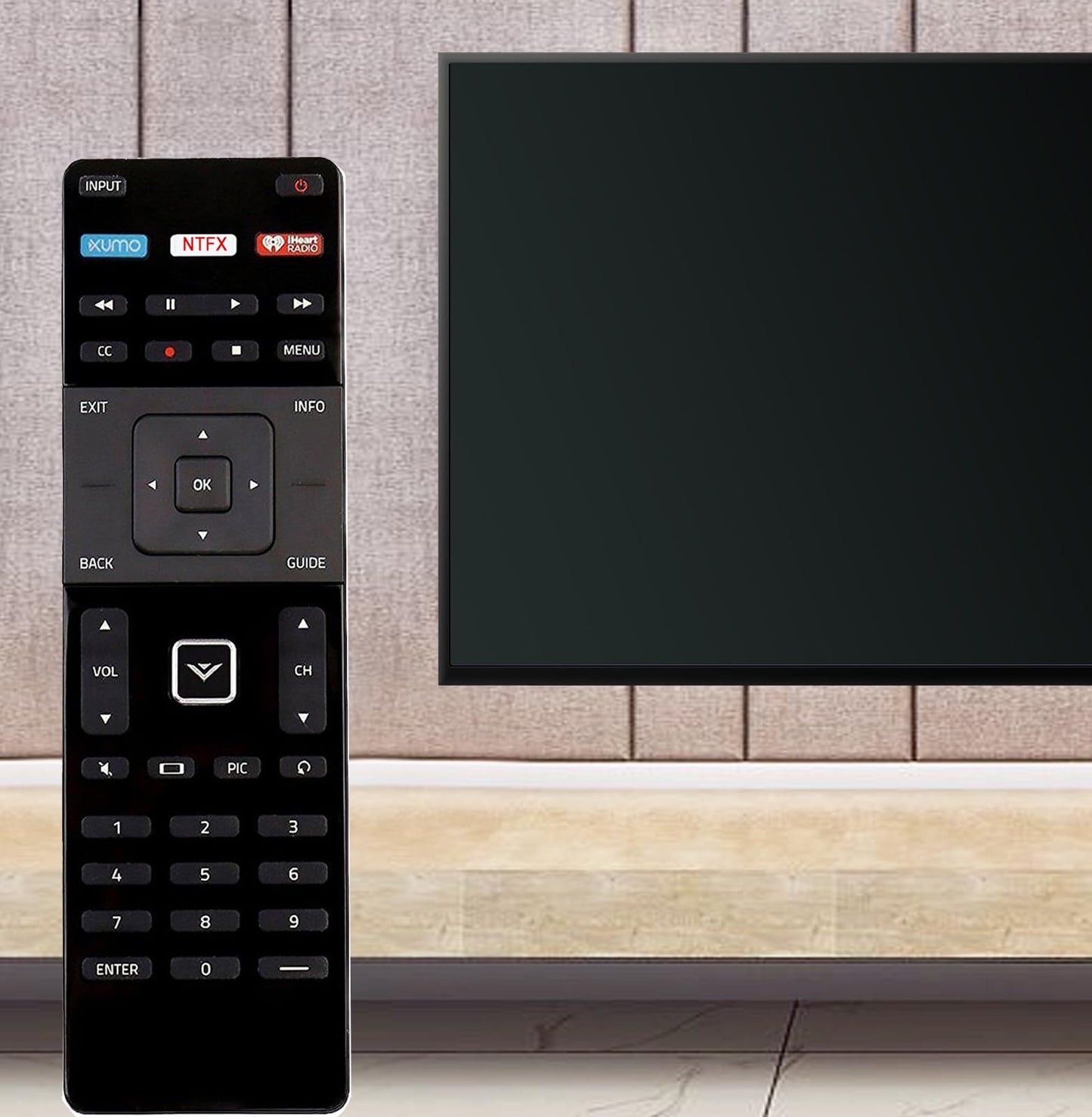 New Remote Control XRT122 Replacement fit for VIZIO D?Series D48?D0 48" 1080p LED Smart TV