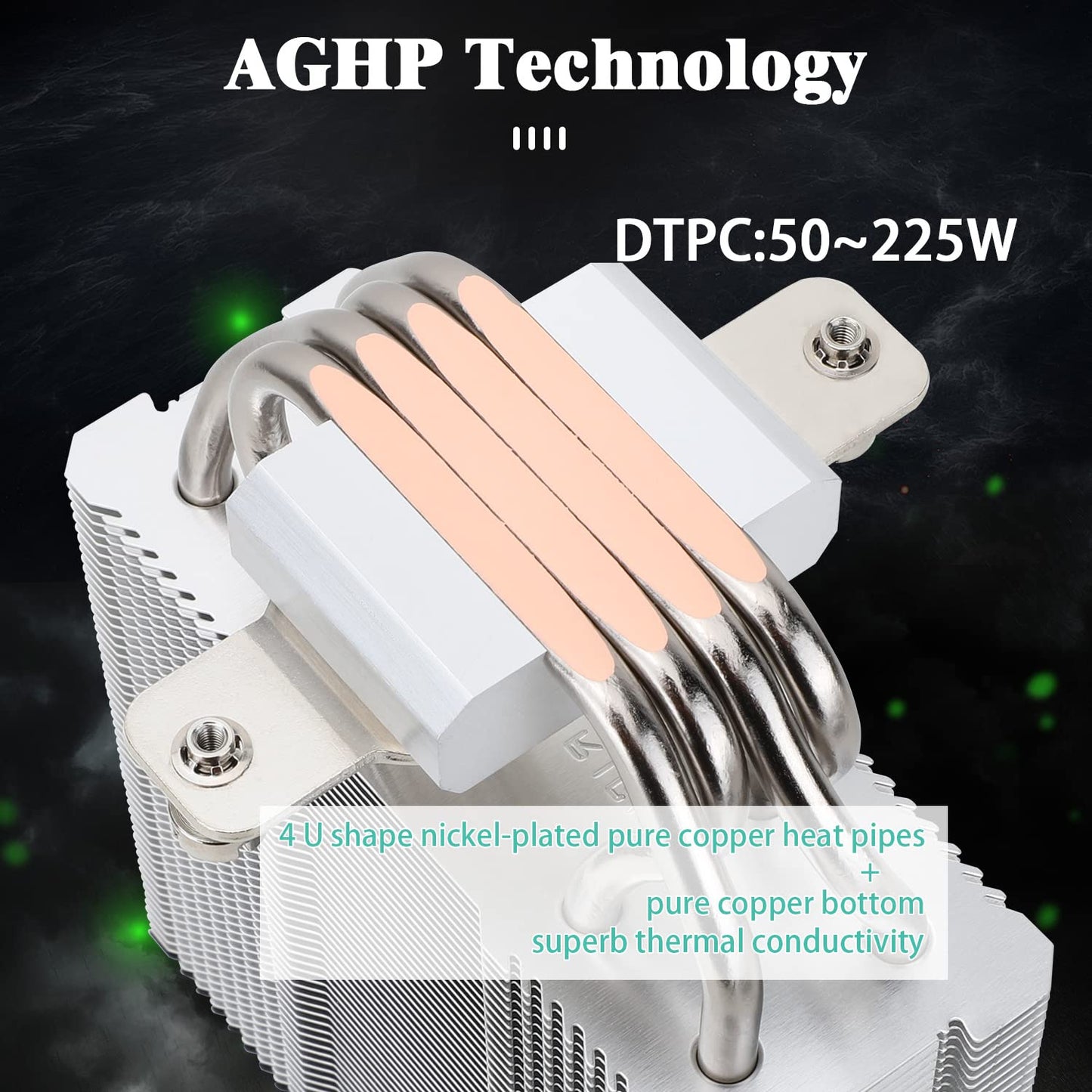 Thermalright Assassin X120 Refined SE CPU Air Cooler, 4 Heat Pipes, TL-C12C PWM Fan, Aluminium Heatsink Cover, AGHP Technology, for AMD AM4/AM5/Intel