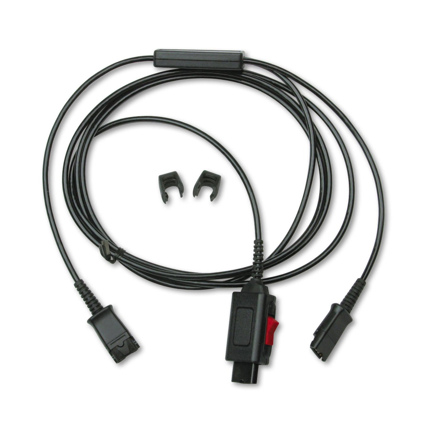 POLY Y splitter adapter for training purposes, black