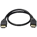 Monoprice HDMI Cable - 1.5 Feet - Black (3 Pack) High Speed, 4K@60Hz, HDR, 18Gbps, YCbCr 4:4:4, 32AWG, CL2, Compatible with UHD TV and More