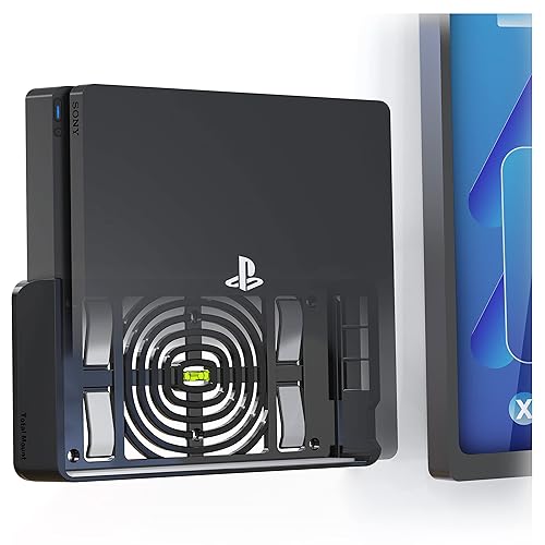 TotalMount Wall Mounting System for Sony PlayStation 4 Slim (Mounts PS4 Slim on Wall Near TV)