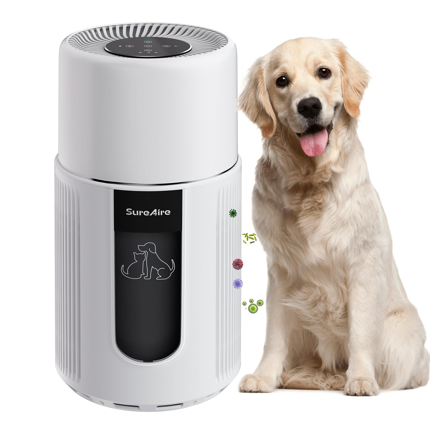 HEPA Pet Air Purifier for Cat & Dog Hair, Dander, Smoke, Odors, Pollen