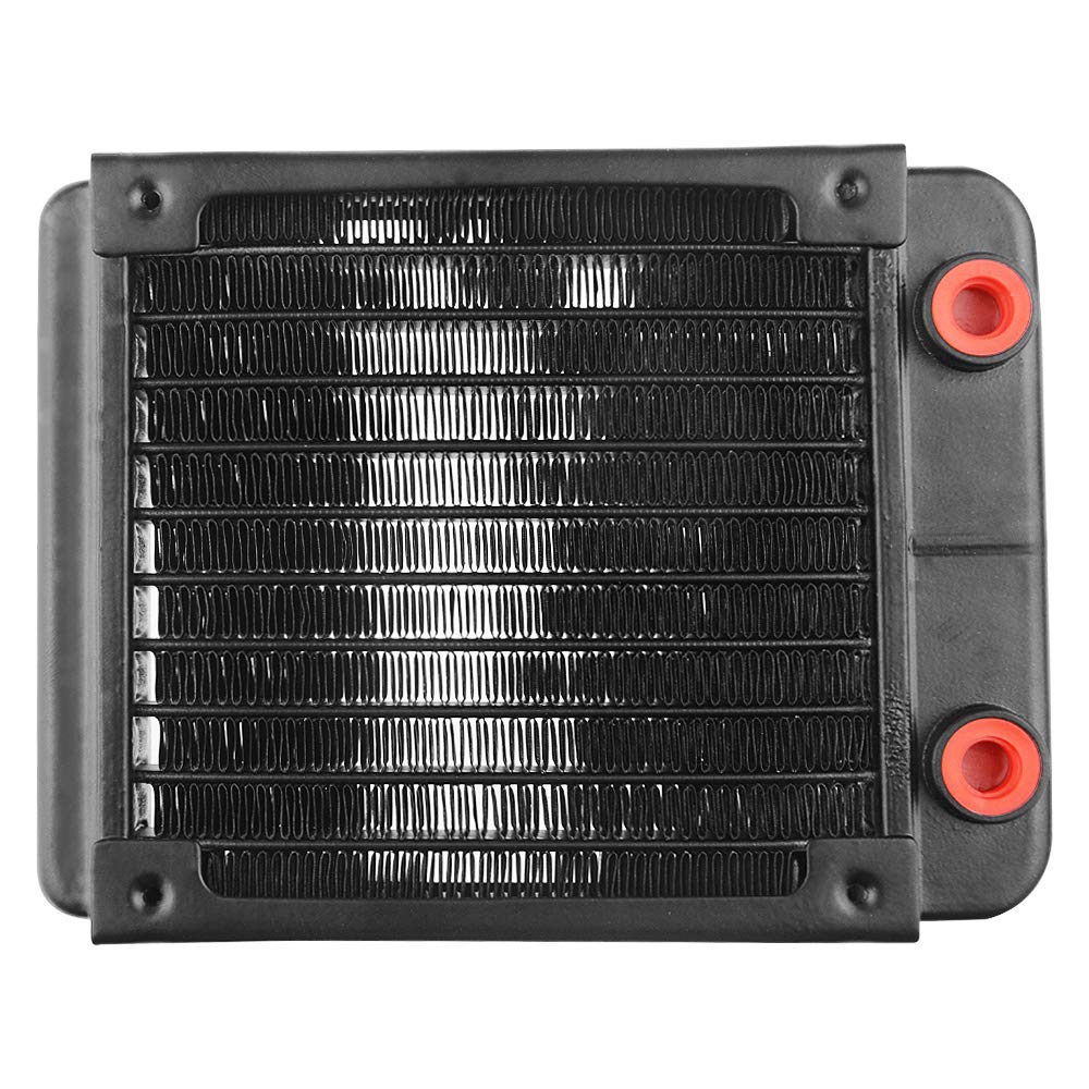 BXQINLENX 10 Pipe Aluminum Heat Exchanger Radiator for PC CPU CO2 Laser Water Cool System Computer 120mm(B)