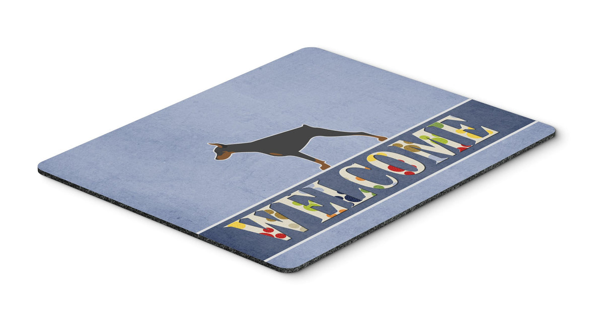 Caroline's Treasures BB5564MP Doberman Pinscher Welcome Mouse Pad, Hot Pad or Trivet for Home Office Gaming Working Computers Laptop Mouse