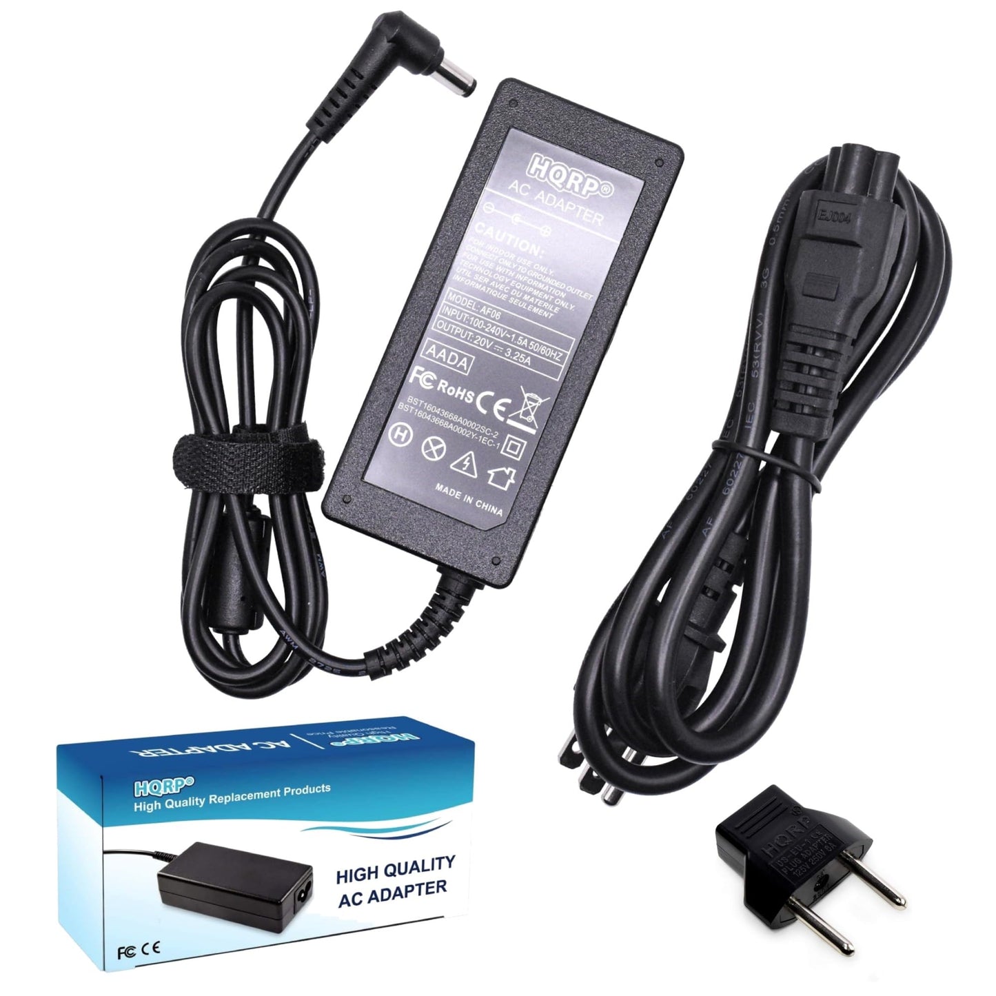 HQRP 20V AC Adapter Compatible with Polk Audio N1 Gaming Soundbar Power Supply PSU Cord Adaptor Sound-Bar N-1 Surroundbar + Euro Plug Adapter