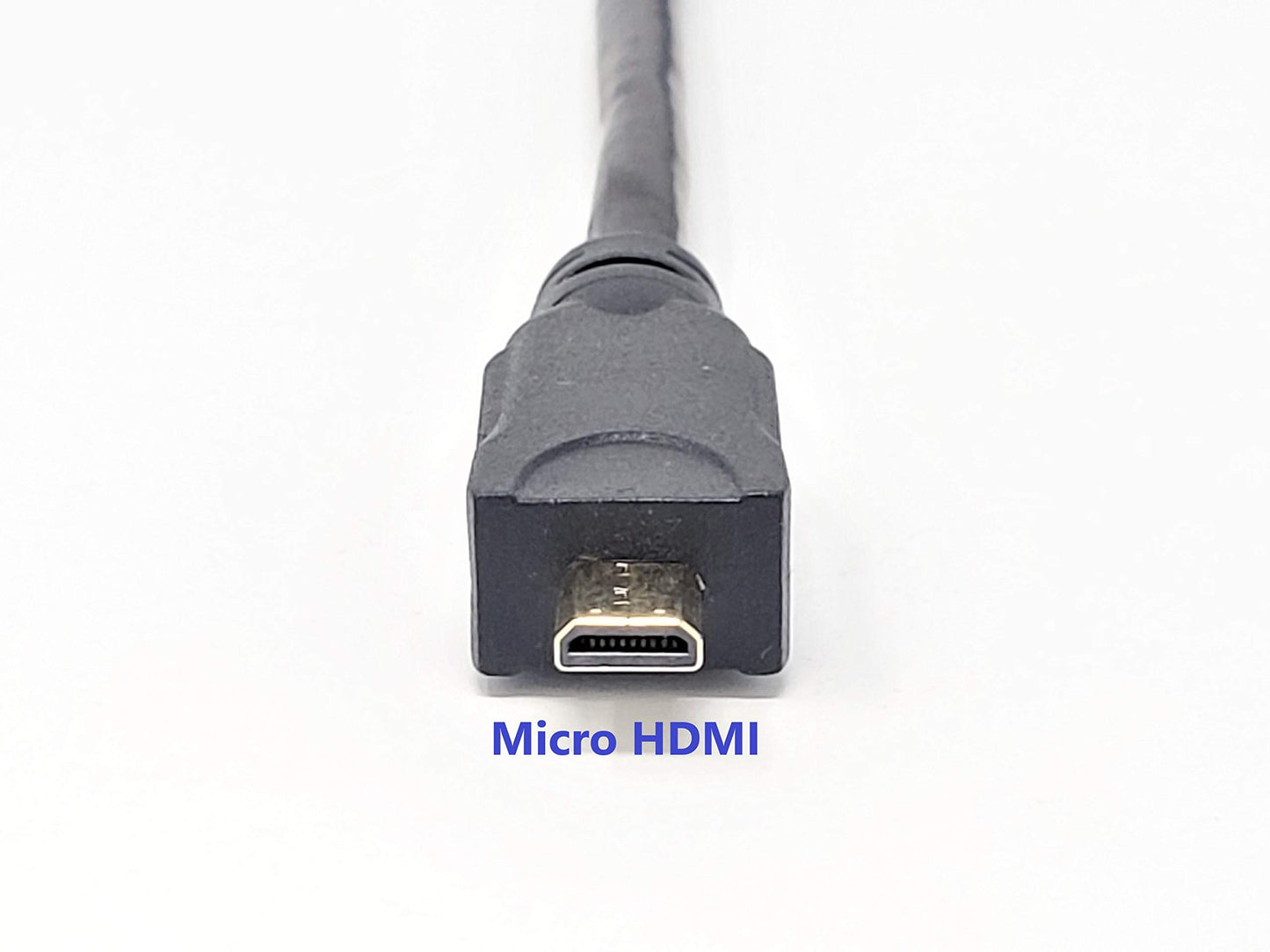 Micro Connectors 6 Feet High Speed 4K Micro HDMI to HDMI Cable w/Ethernet 2-Pack (H2-06MD4K-2P)