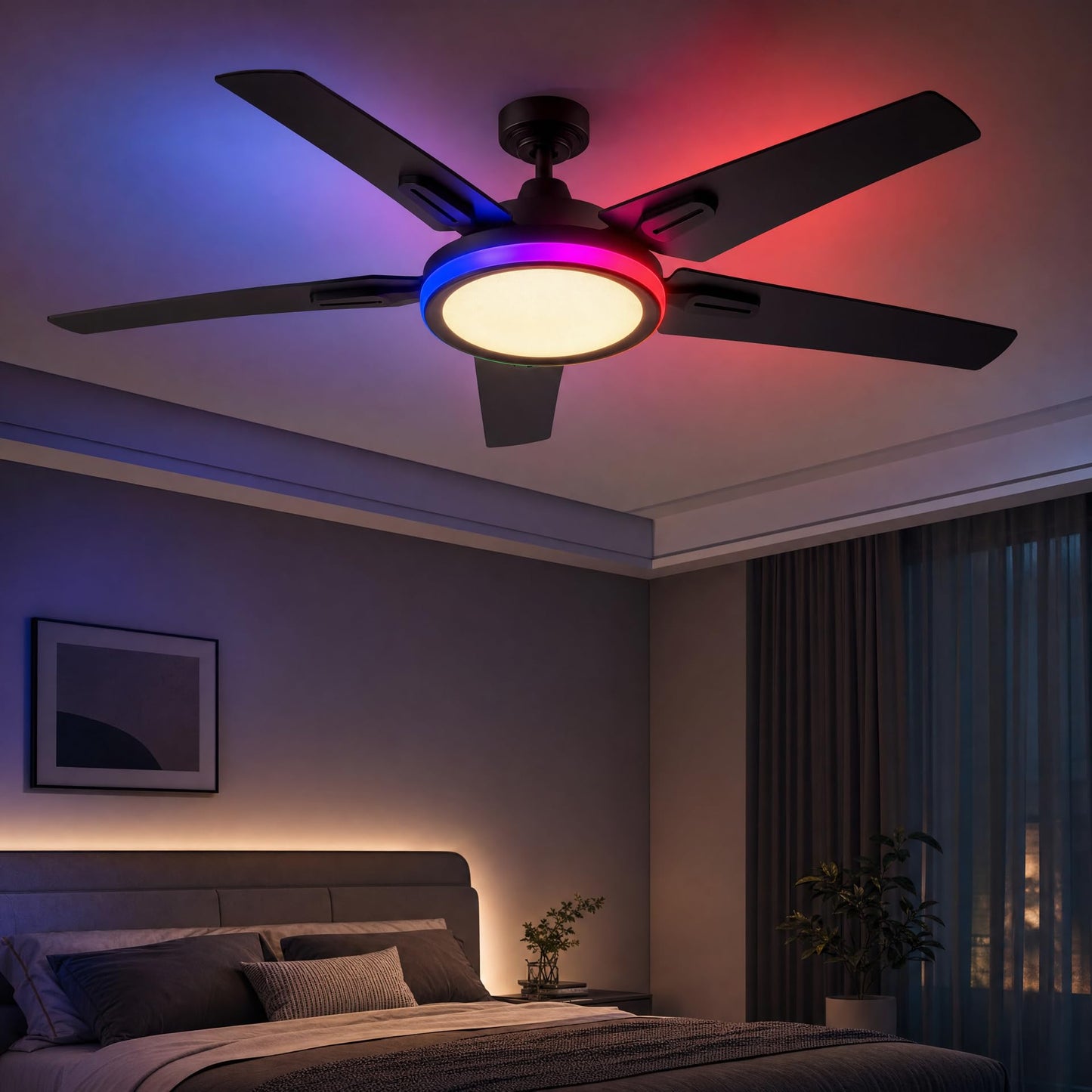 HOREVO Ceiling Fans with Lights with Remote