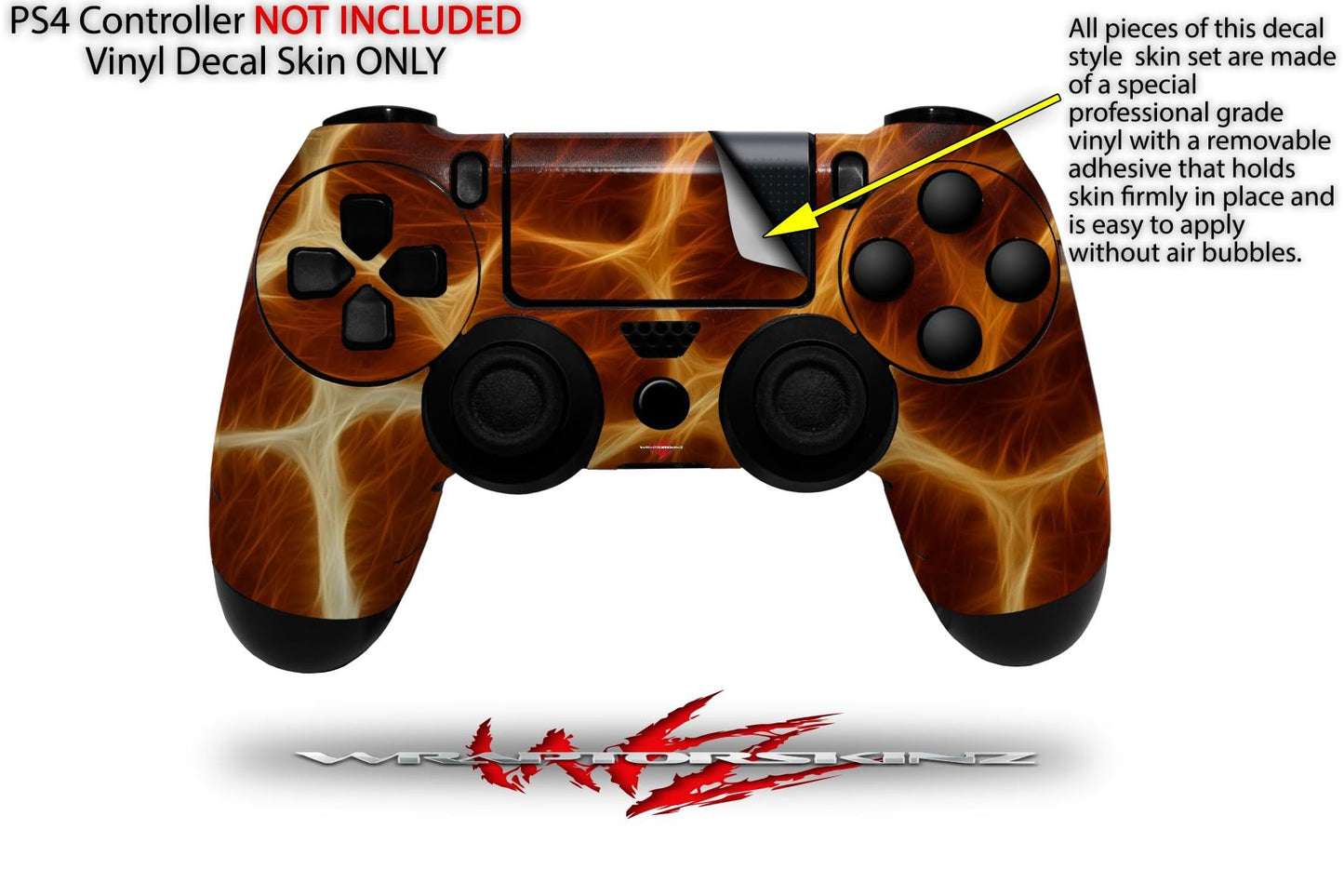 WraptorSkinz Decal Vinyl Skin Compatible with Sony PlayStation 4 Controller Fractal Fur Giraffe (Controller NOT Included)
