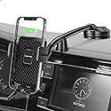 Wireless Car Charger, MOKPR 15W Fast Charging Car Mount Auto-Clamping Car Charger, Dashboard Windshield Phone Holder Compatible with iPhone 16