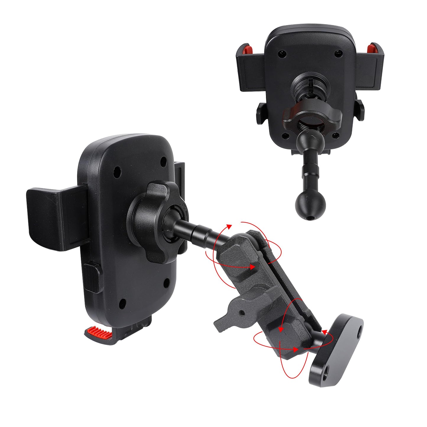 Leenconghui Car Phone Holder Mount for AMPS Standard Diamond Base ?Aluminum 360° Rotation Phone Mount for Car Dashboard Truck Boat Desk? Compatible