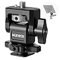 NEEWER Camera Monitor Mount with Cold Shoe (2 Pack), Anti Twist 1/4" Screw for 5" & 7" Field Monitor Compatible with Atomos Ninja V, 360° Swivel