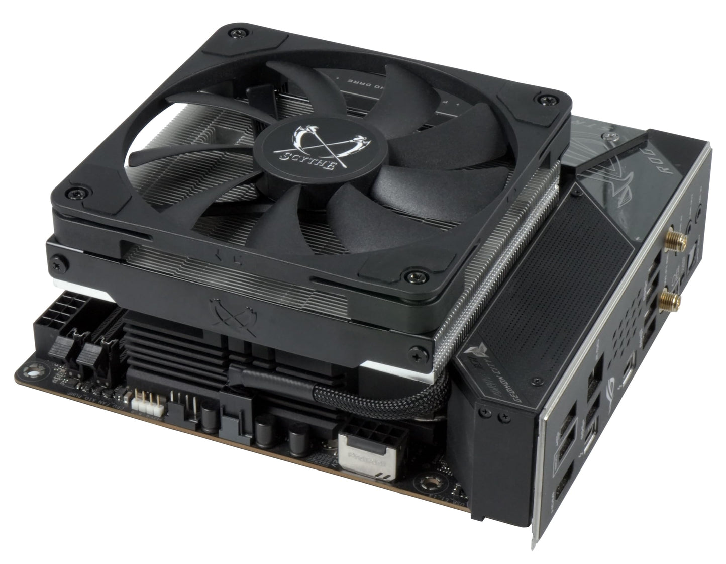 SCYTHE Big Shuriken 4 Low Profile CPU Cooler, 4.7" x 4.8" x 2.6", 12V, 200W, 31.78dB, Compatible with Desktop, Laptop, Server, Other Electronic