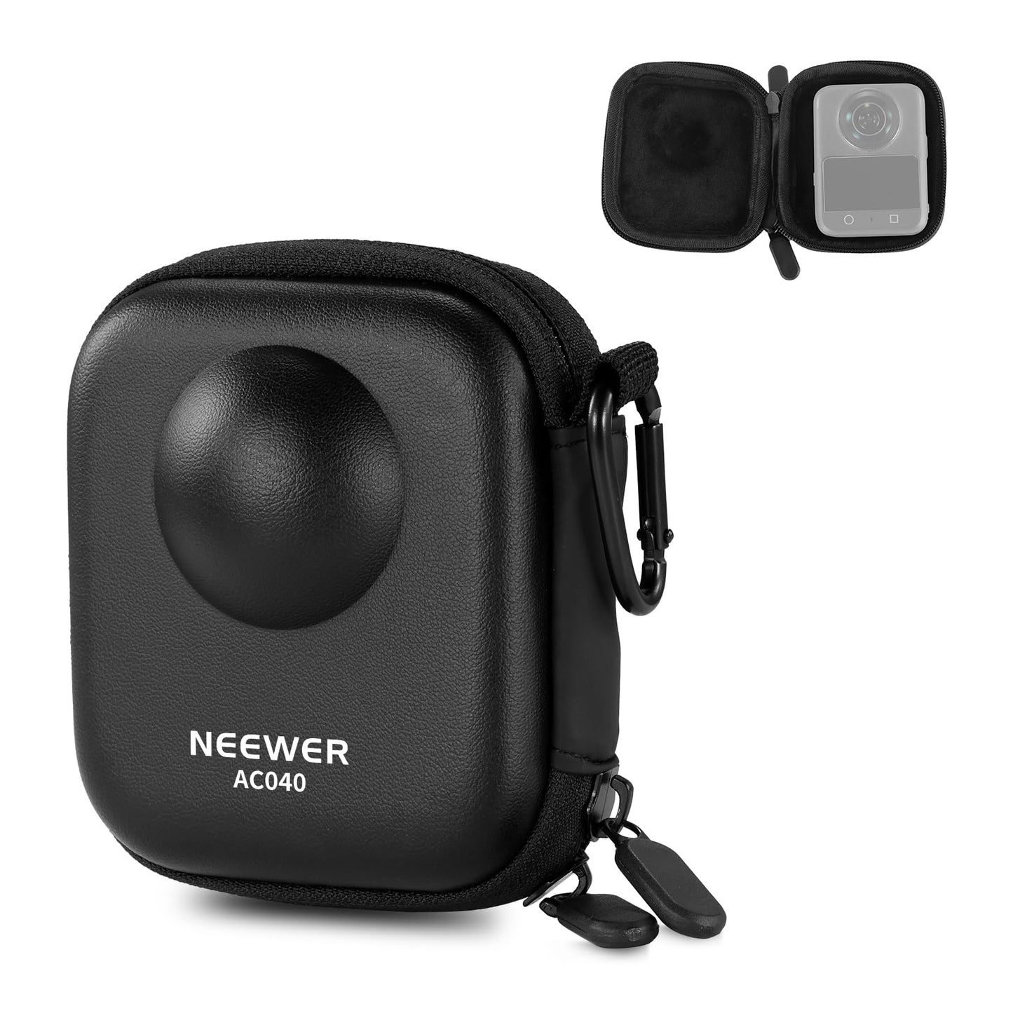 NEEWER Storage Case Compatible with DJI Osmo 360 Only, Protective Portable Splashproof Dustproof Travel PU Hard Shell Carrying Bag Action Camera