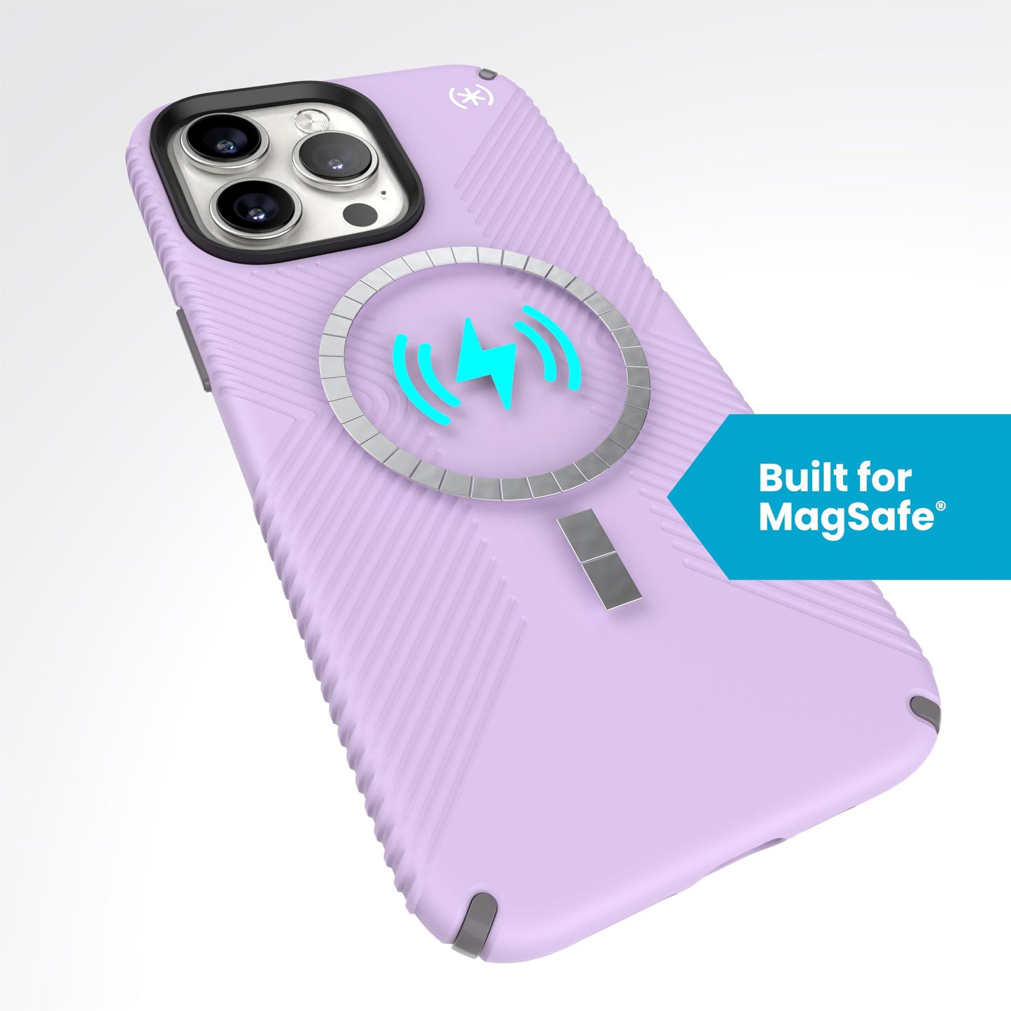 Speck iPhone 15 Pro Max Case - Built for MagSafe, Drop Protection Grip - Scratch Resistant, Soft Touch, 6.7 Inch Phone Case - Presidio2 Grip Spring